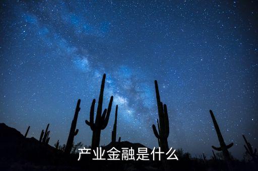 產(chǎn)業(yè)金融是什么，產(chǎn)業(yè)金融是什么