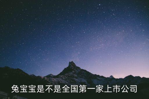 兔寶寶股是什么公司，兔寶寶是什么上市公司