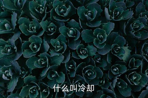熱情冷卻什么意思，什么叫冷卻