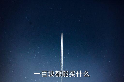 一百塊都能買什么