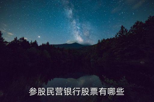 參股民營(yíng)銀行股票有哪些
