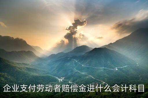 企業(yè)支付勞動(dòng)者賠償金進(jìn)什么會(huì)計(jì)科目