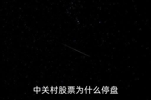 中關(guān)村股票為什么停牌，中關(guān)村今天為什么停盤(pán)
