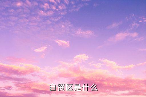 自貿(mào)區(qū)是什么，什么叫自貿(mào)區(qū)