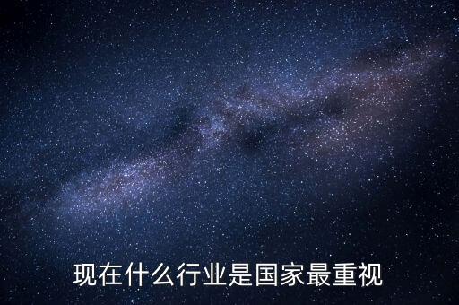 現(xiàn)在什么行業(yè)是國家最重視