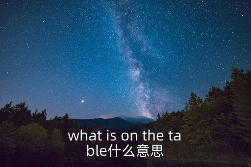 什么是中美bit談判，what is on the table什么意思