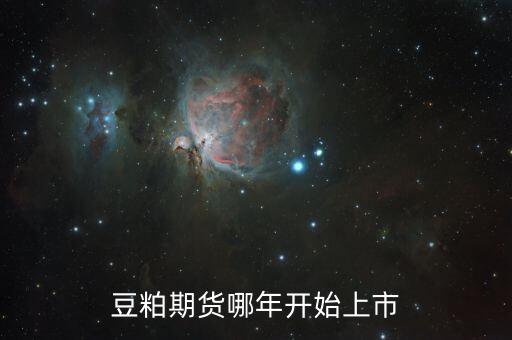 豆粕期貨什么時(shí)候上市的，大連商品交易所