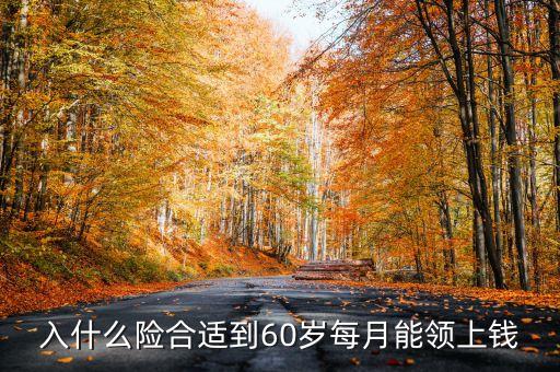入什么險(xiǎn)合適到60歲每月能領(lǐng)上錢