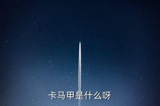 卡馬甲是什么呀