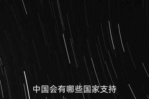 中國會有哪些國家支持