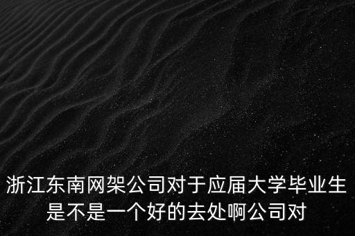 浙江東南網(wǎng)架公司對于應(yīng)屆大學畢業(yè)生是不是一個好的去處啊公司對