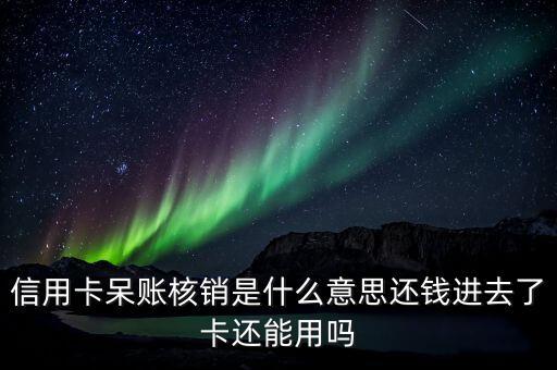 信用卡呆賬核銷是什么意思，呆帳核銷是什么意思