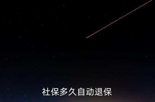 社保多久自動(dòng)退保