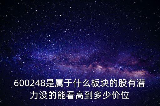 利民股份是什么板塊的，600248是屬于什么板塊的股有潛力沒(méi)的能看高到多少價(jià)位