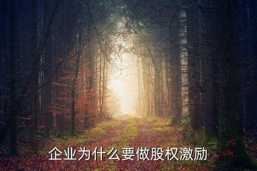 為什么要做股權激勵，為什么要做股權激勵以及怎樣分配激勵股權