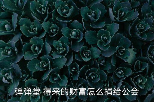 彈彈堂 得來(lái)的財(cái)富怎么捐給公會(huì)