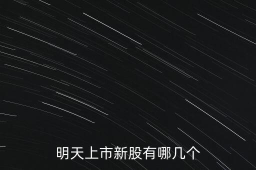 明天上市新股有哪幾個