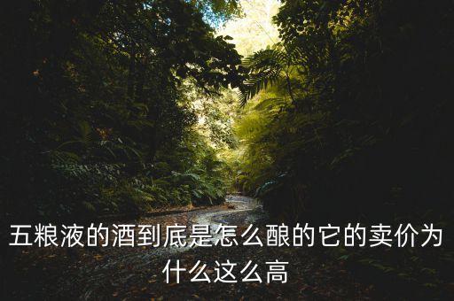 五糧液的酒到底是怎么釀的它的賣價為什么這么高