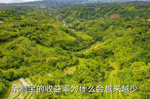 余額寶的收益率為什么會越來越少