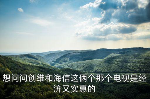 想問問創(chuàng)維和海信這倆個(gè)那個(gè)電視是經(jīng)濟(jì)又實(shí)惠的