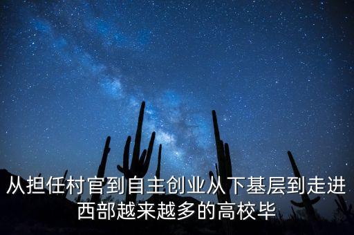 從擔(dān)任村官到自主創(chuàng)業(yè)從下基層到走進(jìn)西部越來(lái)越多的高校畢