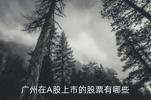 廣州絡(luò)溪有什么股市，廣州在A股上市的股票有哪些