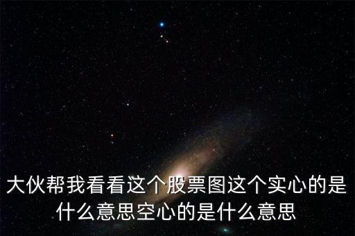 大伙幫我看看這個(gè)股票圖這個(gè)實(shí)心的是什么意思空心的是什么意思
