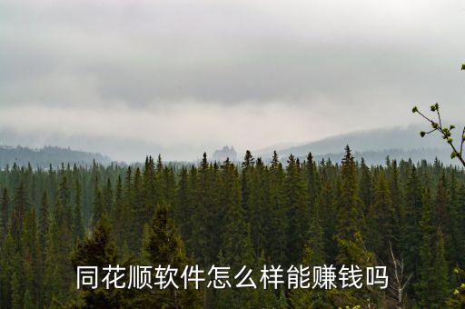 同花順公司靠什么賺錢的，股票上市公司怎么靠股票賺錢