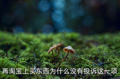 為什么消費者網(wǎng)購不維權(quán)，再淘寶上買東西為什么沒有投訴這一項