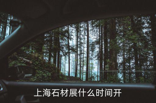 上海石墨烯大會什么時候開，上海石材展什么時間開