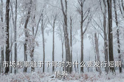 市場利率趨于下降時為什么要發(fā)行短期債券