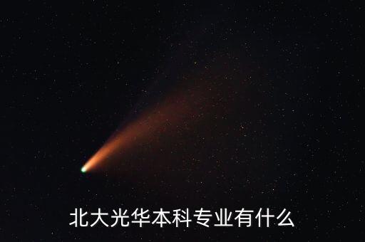 北大光華有什么專業(yè)，北大光華本科專業(yè)有什么