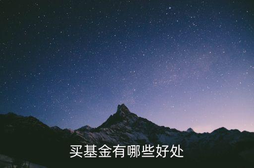 買新基金有什么好處，買基金有哪些好處