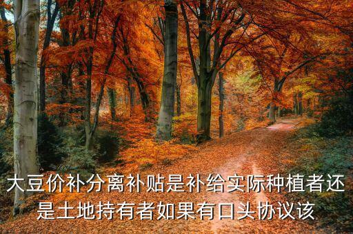 價補分離什么意思，玉米價補分離每畝補多少錢是指小畝嗎