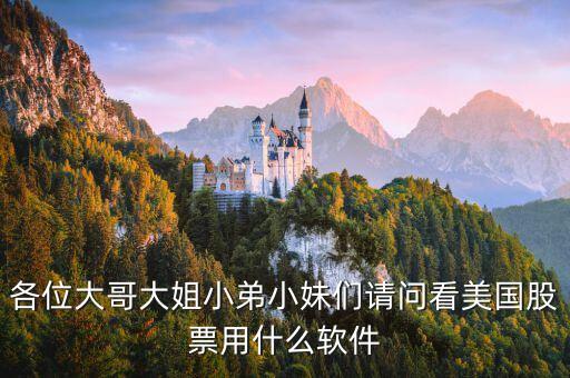 美股用什么看盤，各位大哥大姐小弟小妹們請(qǐng)問(wèn)看美國(guó)股票用什么軟件