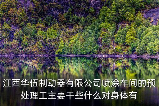 江西華伍制動(dòng)器有限公司噴涂車(chē)間的預(yù)處理工主要干些什么對(duì)身體有