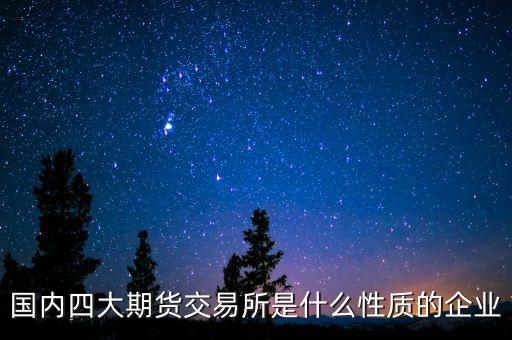 中金所是什么機(jī)構(gòu)，國內(nèi)四大期貨交易所是什么性質(zhì)的企業(yè)