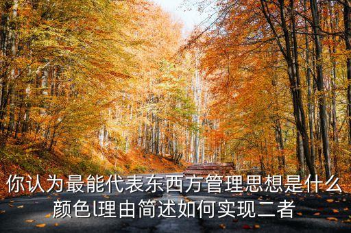 你認(rèn)為最能代表東西方管理思想是什么顏色l理由簡述如何實現(xiàn)二者