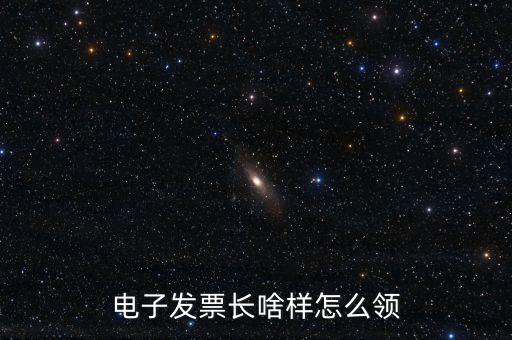 電子發(fā)票什么樣，電子發(fā)票長啥樣怎么領