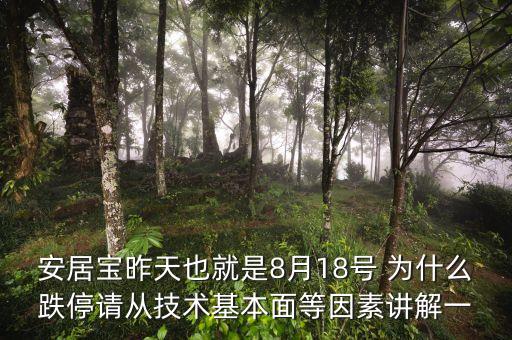 安居寶為什么虧損，安居寶昨天也就是8月18號(hào) 為什么跌停請(qǐng)從技術(shù)基本面等因素講解一