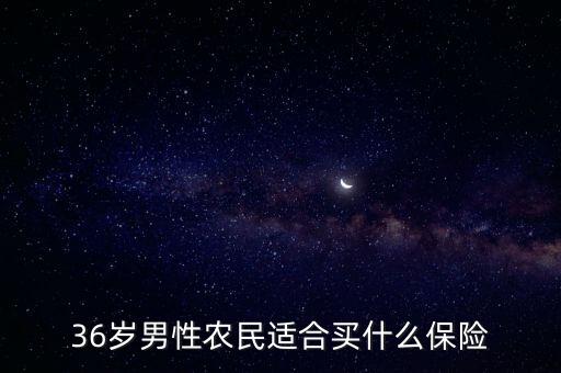 36歲男性適合什么定期壽險，36歲男性農(nóng)民適合買什么保險