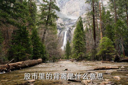 股市什么叫背離，在股市中什么是背離