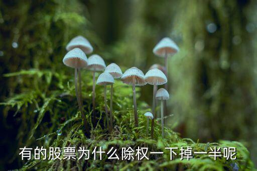有的股票為什么一下跌一半，為什么有的股票價格突然跌了一半