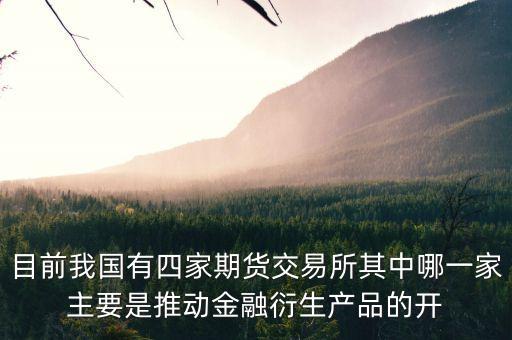 目前我國有四家期貨交易所其中哪一家主要是推動金融衍生產(chǎn)品的開