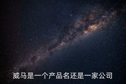 威馬是一個(gè)產(chǎn)品名還是一家公司