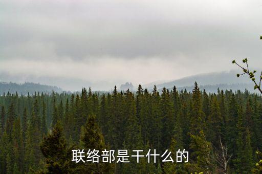 聯(lián)絡(luò)互動(dòng)做什么的，聯(lián)絡(luò)部是干什么的