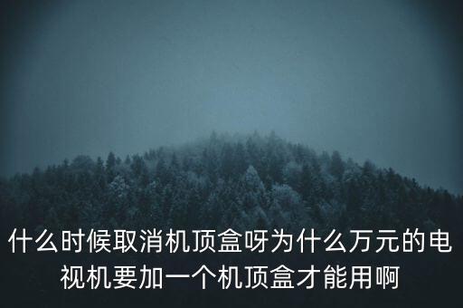 什么時(shí)候取消機(jī)頂盒呀為什么萬元的電視機(jī)要加一個(gè)機(jī)頂盒才能用啊