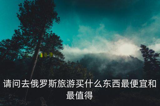 請(qǐng)問去俄羅斯旅游買什么東西最便宜和最值得