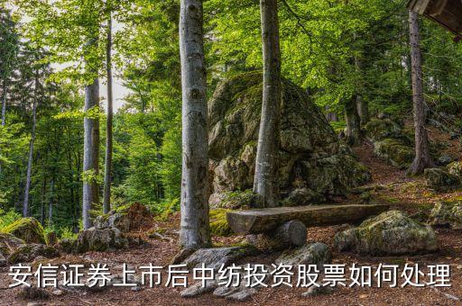 安信證券上市后中紡投資股票如何處理