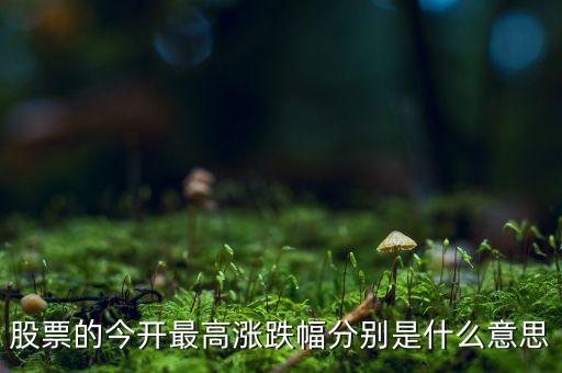 股票今開是什么意思，股票中的今開昨收是什么意思